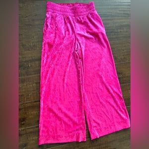 Fuchsia velvet pants